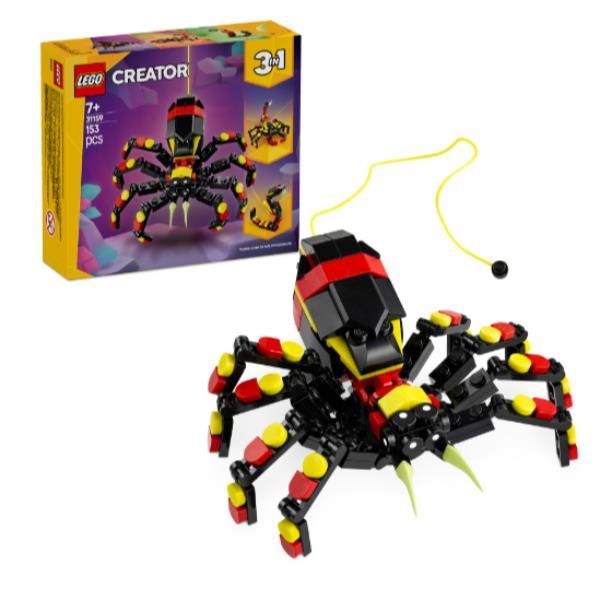 LEGO CREATOR 3 IN 1 ANIMALI SELVATICI RAGNO TRASFORMISTA IN SCORPIONE E SERPENT…