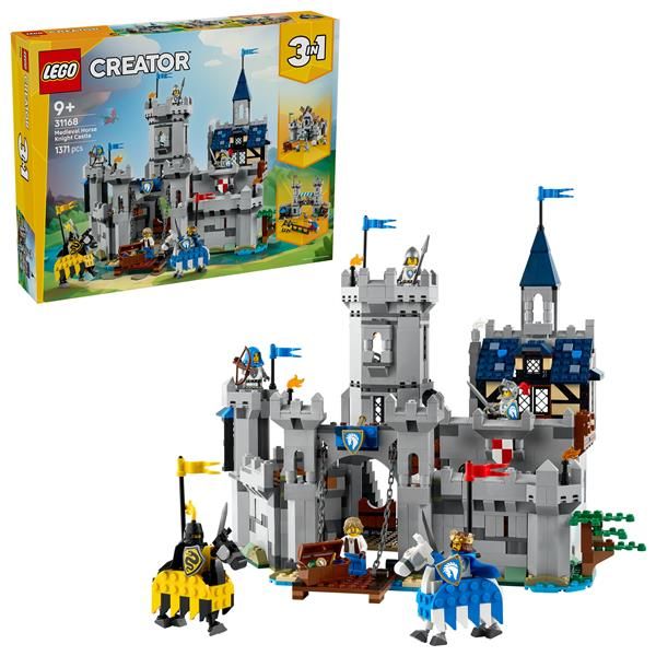 LEGO CREATOR 3 IN 1 CASTELLO DEL CAVALIERE MEDIEVALE TRASFORMABILE IN SCENA DI …