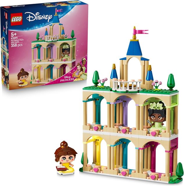 LEGO DISNEY PRINCESS - Mini-Belle e Mini-Tiana con Castello 43291
