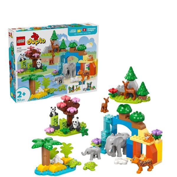 LEGO DUPLO FAMIGLIE DI ANIMALI 3 IN 1 CON 10 FIGURE DI ANIMALI