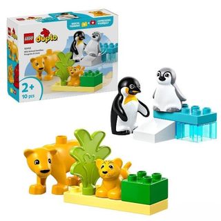 LEGO DUPLO FAMIGLIE DI ANIMALI PINGUINI E LEONI