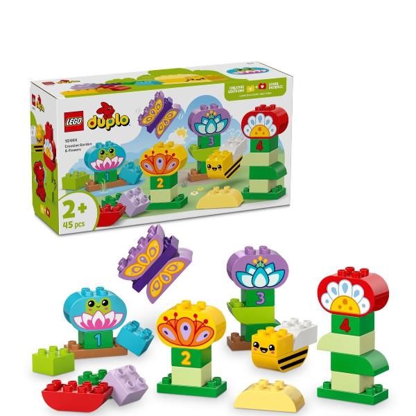 LEGO DUPLO GIARDINO E FIORI CREATIVI GIOCHI EDUCATIVI PER L'APPRENDIMENTO DEI M…