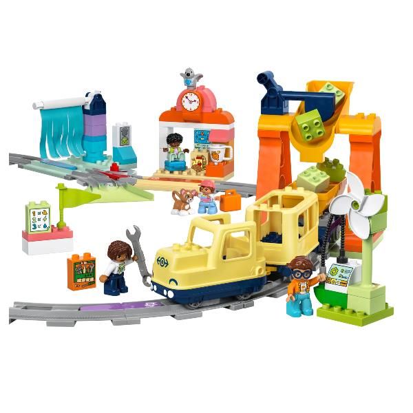 LEGO DUPLO GRANDE TRENO COMUNITARIO INTERATTIVO CON STAZIONE BINARI MATTONCINI …