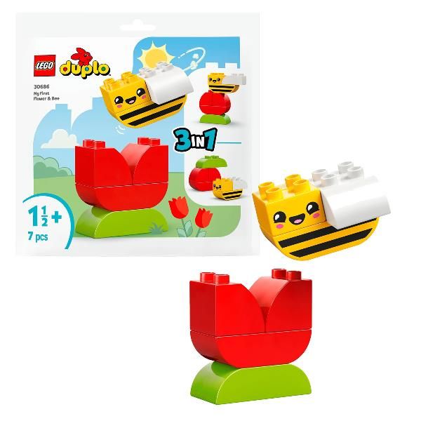 LEGO DUPLO IL MIO PRIMO FIORE E APE SET DA COSTRUZIONE IN 3 MODI DIVERSI