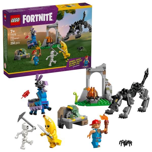 LEGO FORTNITE CAMPO DI BANANITA E STARTER GIOCO CON PERSONAGGIO DEL LUPO E DEL …