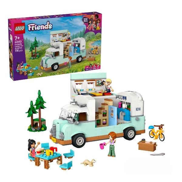 LEGO FRIENDS AVVENTURA SUL CAMPER DELL' AMICIZIA VEICOLO APRIBILE CON PERSONAGG…
