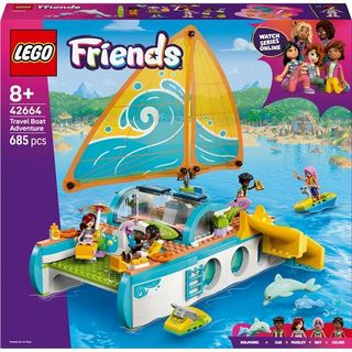 LEGO FRIENDS AVVENTURA SUL CATAMARANO SET CON BARCA 4 MINI BAMBOLINE 2 FIGURE D…
