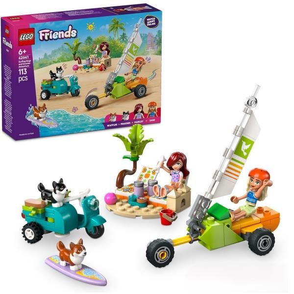 LEGO FRIENDS AVVENTURE CANINE SU WINDSKATE E SIDECAR CON VEICOLI MINI TAVOLA DA…