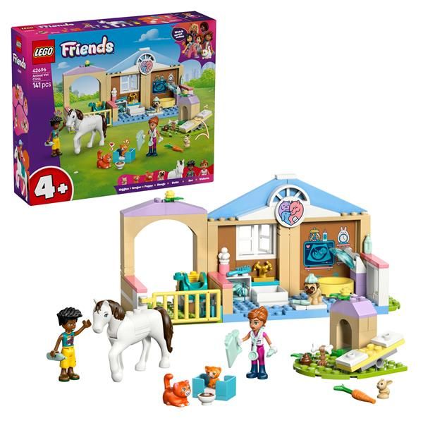 LEGO FRIENDS CLINICA VETERINARIA GIOCO DIDATTICO CON STALLA 2 MINI BAMBOLINE E …