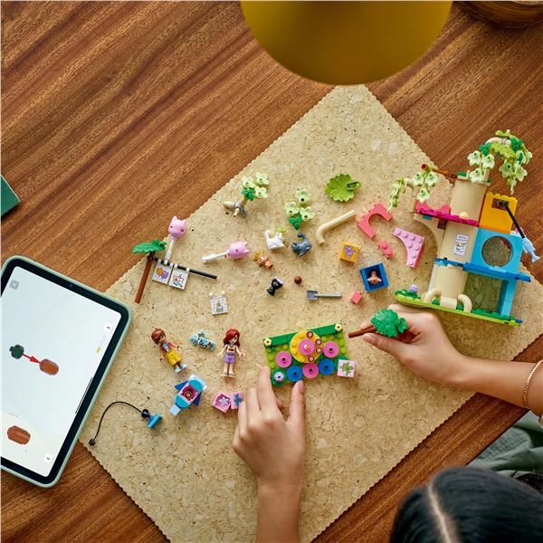 LEGO FRIENDS FESTA DI COMPLEANNO FELINA E CASA SULL'ALBEROCON 2 MINI BAMBOLININ…