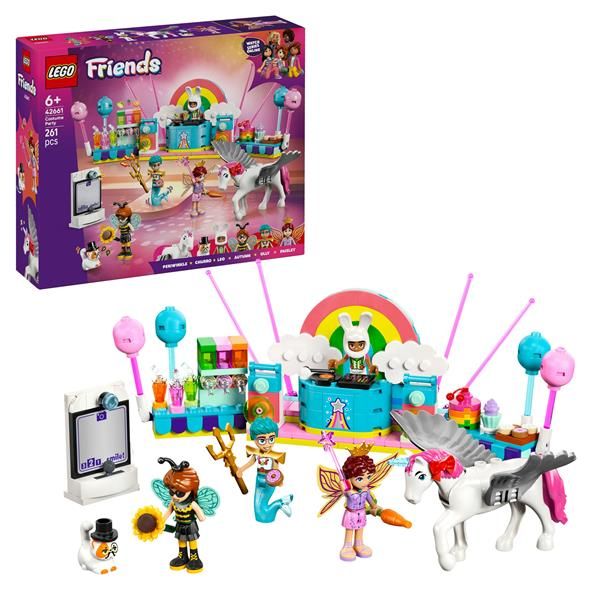 LEGO FRIENDS PARTY IN COSTUME UNICORNO E FATINA CON 4 MININ DOLL E ACCESSORI