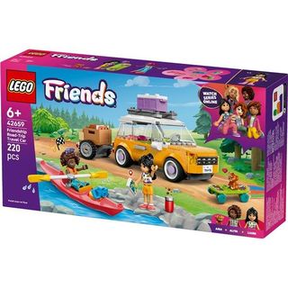 LEGO FRIENDS VIAGGIO IN AUTO CON IL CUCCIOLO MACCHINA CON RIMORCHIO 2 MINI BAMB…