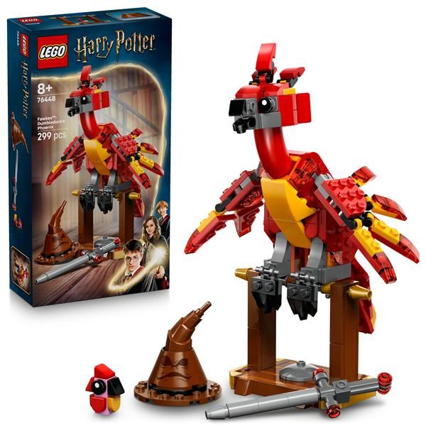 LEGO HARRY POTTER FANNY LA FENICE DI ALBUS SILENTE SET PLAY E DISPLAY CON CAPPE…
