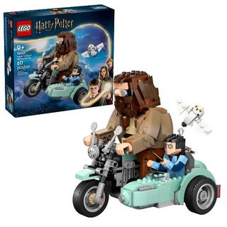 LEGO HARRY POTTER GIRO SUL SIDECAR DI HAGRID E HARRY CON 3 PERSONAGGI IN MATTON…