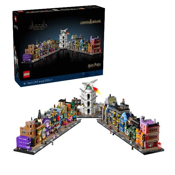 LEGO HARRY POTTER NEGOZI DI MAGIA DI DIAGON ALLEY CON 16 MICROFIGURE DA ESPOSIZ…