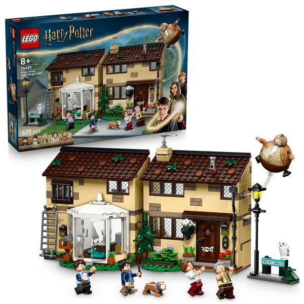 LEGO HARRY POTTER PRIVET DRIVE VISITA DI ZIA MARGE CASA CON INTERNI DETTAGLIATI…