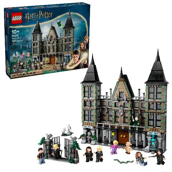 LEGO HARRY POTTER VILLA MALFOY SET DA COSTRUIRE CON STANZE FUNZIONI E 10 PERSON…