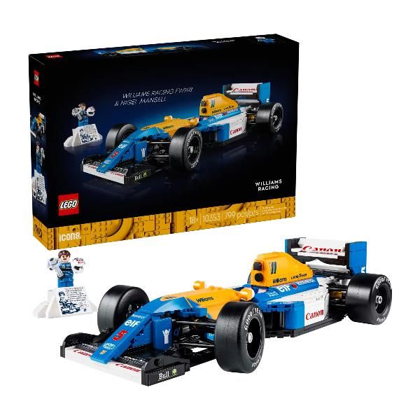 LEGO ICONS WILLIAMS RACING FW14B NIGEL MANSELL MODELLINO DA COSTRUIRE CON MINIF…