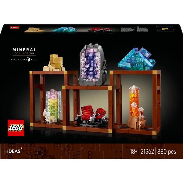 LEGO IDEAS COLLEZIONI DI MINIRALI MODELLINO DA ESPOSIZIONE CON ELEMENTI DI CRIS…