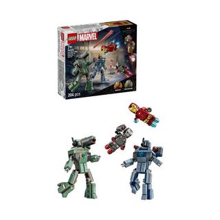 LEGO MARVEL IRON MAN E WAR MACHINE VS DRONI HAMMER CON 2 MINIFIGURE E 2 ACTION …