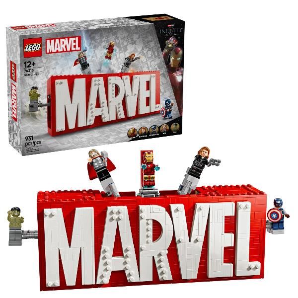 LEGO MARVEL LOGO E MINIFIGURE MARVEL MODELLINO DA COSTRUIRE CON HULK THOR IRON …