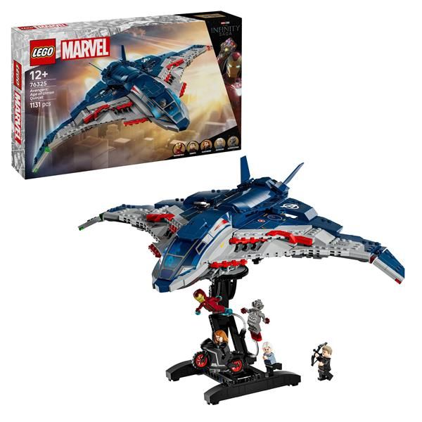 LEGO MARVEL QUINJET AVENGERS AGE OF ULTRON AEREO GIOCATTOLO DEI SUPEREROI CON M…