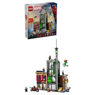 LEGO MARVEL SPIDER MAN CONTRO OSCORP SET DI GIOCHI SCENA URBANA CON MOTO E 8 MI…
