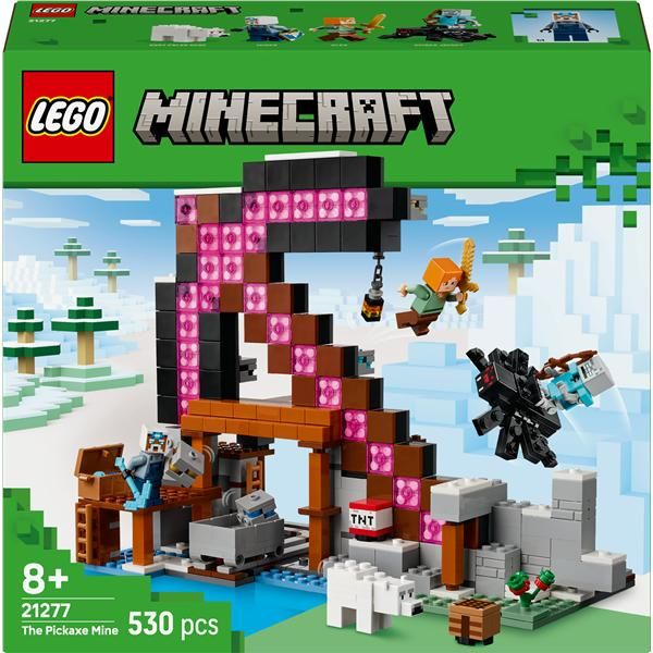 LEGO MINECRAFT LA MINIERA DELLE PICCOZZE SET CON 3 FIGURE UN RAGNO E UNA FIGURA…