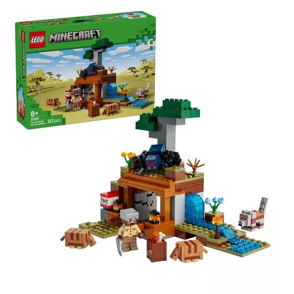 LEGO MINECRAFT SPEDIZIONE NELLA MINIERA DELL' ARMADILLO CON PERSONAGGI RAGNO LU…