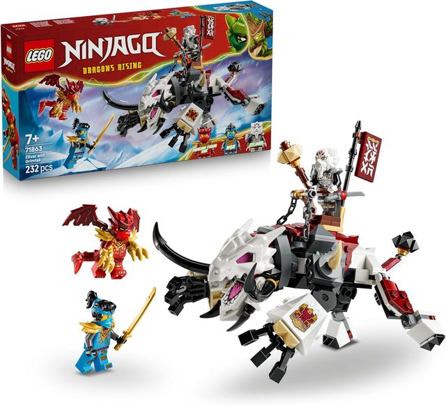 LEGO NINJAGO - Zilvar e Grimtak la Bestia Drago 71863