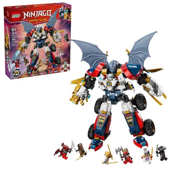 LEGO NINJAGO MECH ULTRA COMBINATORE DI ZANE ROBOT GIOCATTOLO 4 IN 1 CON 6 MINIF…