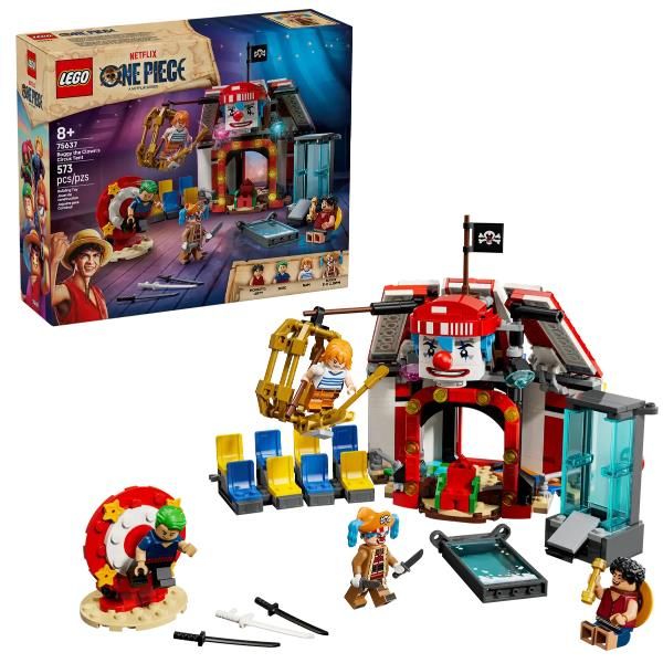 LEGO ONE PIECE LA TENDA DEL CIRCO DI BAGY IL CLOWN CON 4 MINIFIGURE E ACCESSORI
