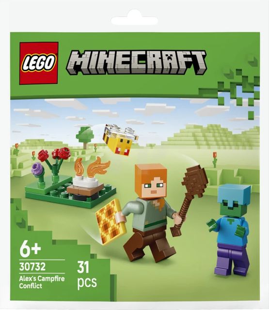 LEGO POLYBAG MINECRAFT - Conflitto al falò di Alex 30732