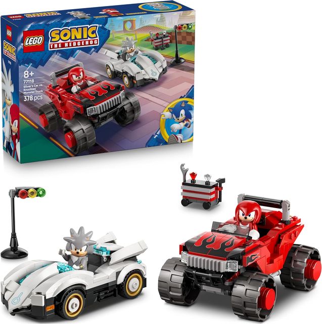 LEGO SONIC - Auto di Silver vs. Monster Truck di Knuckles 77118