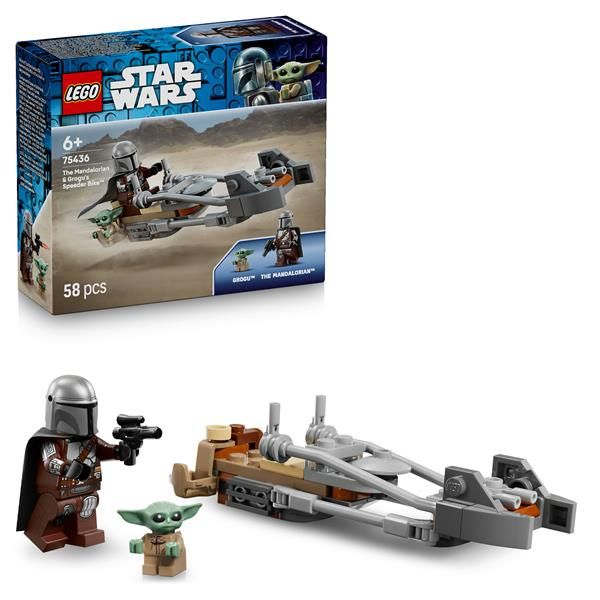 LEGO SPEEDER BIKE MANDALORIANO E GROGU