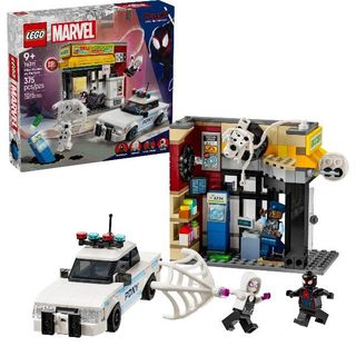 LEGO SPIDER VERSE MILES MORALES CONTRO LA MACCHIA SET DI SUPEREROI CON EDIFICIO…