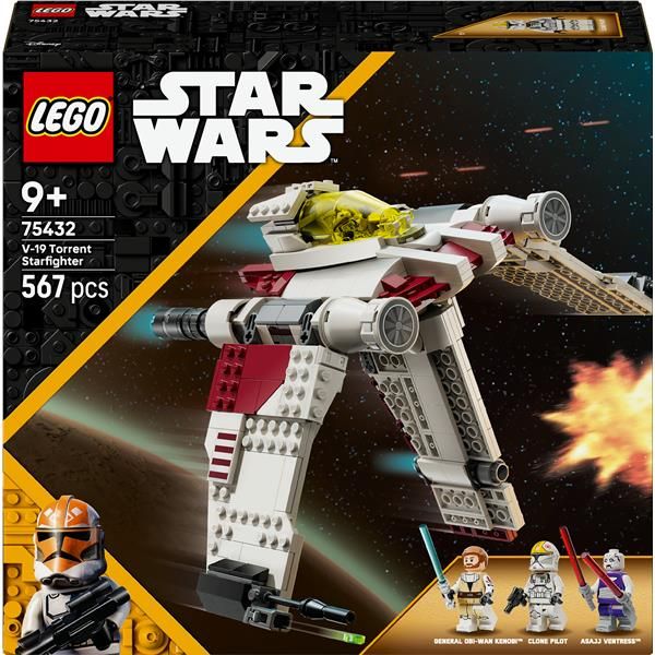 LEGO STAR WARS CACCIA STELLARE V-19 TORRENT ASTRONAVE DA COSTRUIRE CON 3 MINIFI…