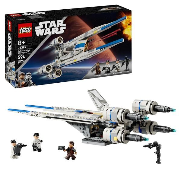 LEGO STAR WARS U WING STARFIGHTER RIBELLE ASTRONAVE DA COSTRUIRE CON FUNZIONE S…