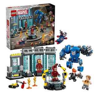 LEGO SUPER HEROES MARVEL LABORATORIO DI IRON MAN SALA DELLE ARMATURE CON 3 MINI…
