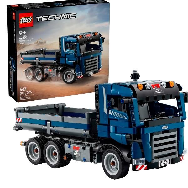 LEGO TECHNIC AUTOCARRO CON CASSONE RIBALTABILE MODELLO DA COSTRUIRE CON STERZO …