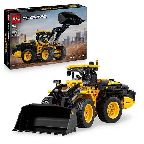 LEGO TECHNIC PALA GOMMATA VOLVO L120 ELECTRIC RUSPA DA CANTIERE CON STERZO ARTI…