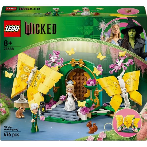 LEGO WICKED IL GIORNO DEL MATRIMONIO DI GLINDA CON 2 MINI BAMBOLINE 2 FIGURE DI…