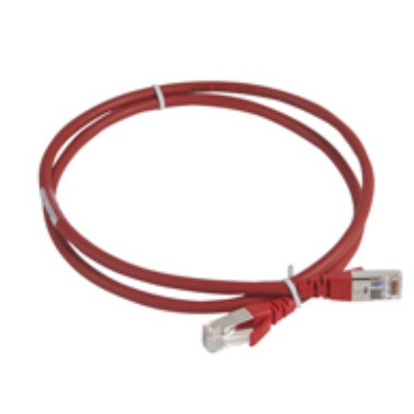 LEGRAND PATCH S/FTP CAT.6A LSHF ROSSO 1M