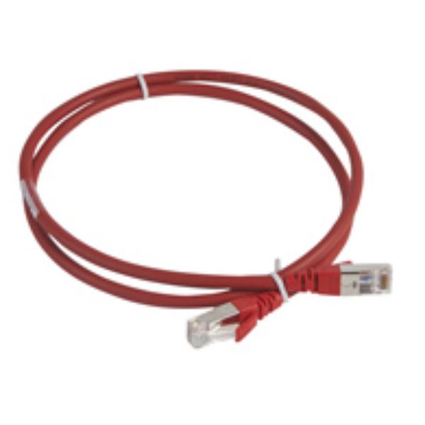 LEGRAND PATCH S/FTP CAT.6A LSHF ROSSO 3M