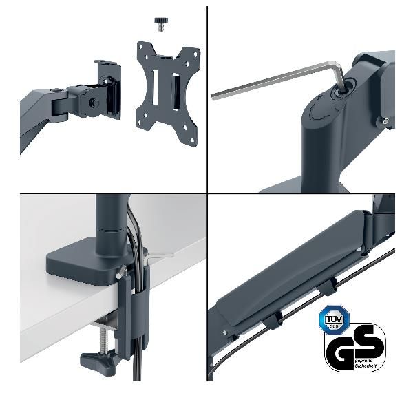 LEITZ ERGO BRACCIO MONITOR SALVASP. SING