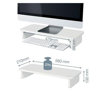 LEITZ SUPPORTO PER MONITOR ERGO BIANCO