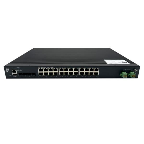 LEVEL ONE 28-PORT L2 PLUS MANAGED POE INDUST.