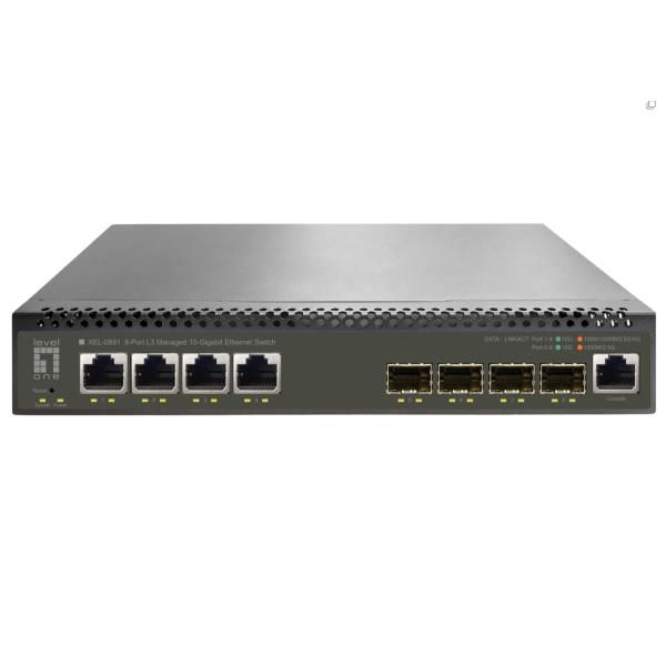 LEVEL ONE 8-PORT L3 MANAGED 10-GIGABIT