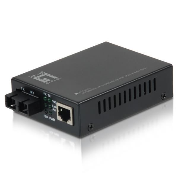 LEVEL ONE RJ45TOSC SINGLE-MODE FIBER20KM