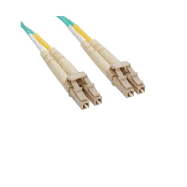 LEVITON PATCH 2FO OM3 LCD/LCD AQUA 1M